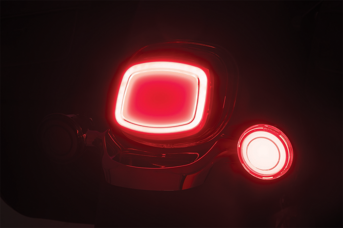 Kuryakyn 2912 Red Tracer LED Taillight 2005-2020 Harley Touring FLHX FLHR FLD