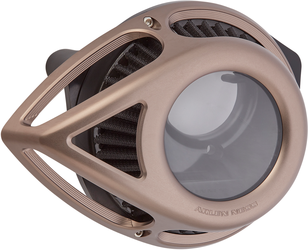 Arlen Ness Tear Titanium Clear Air Filter Cleaner 2008-2017 Harley Touring FLHX