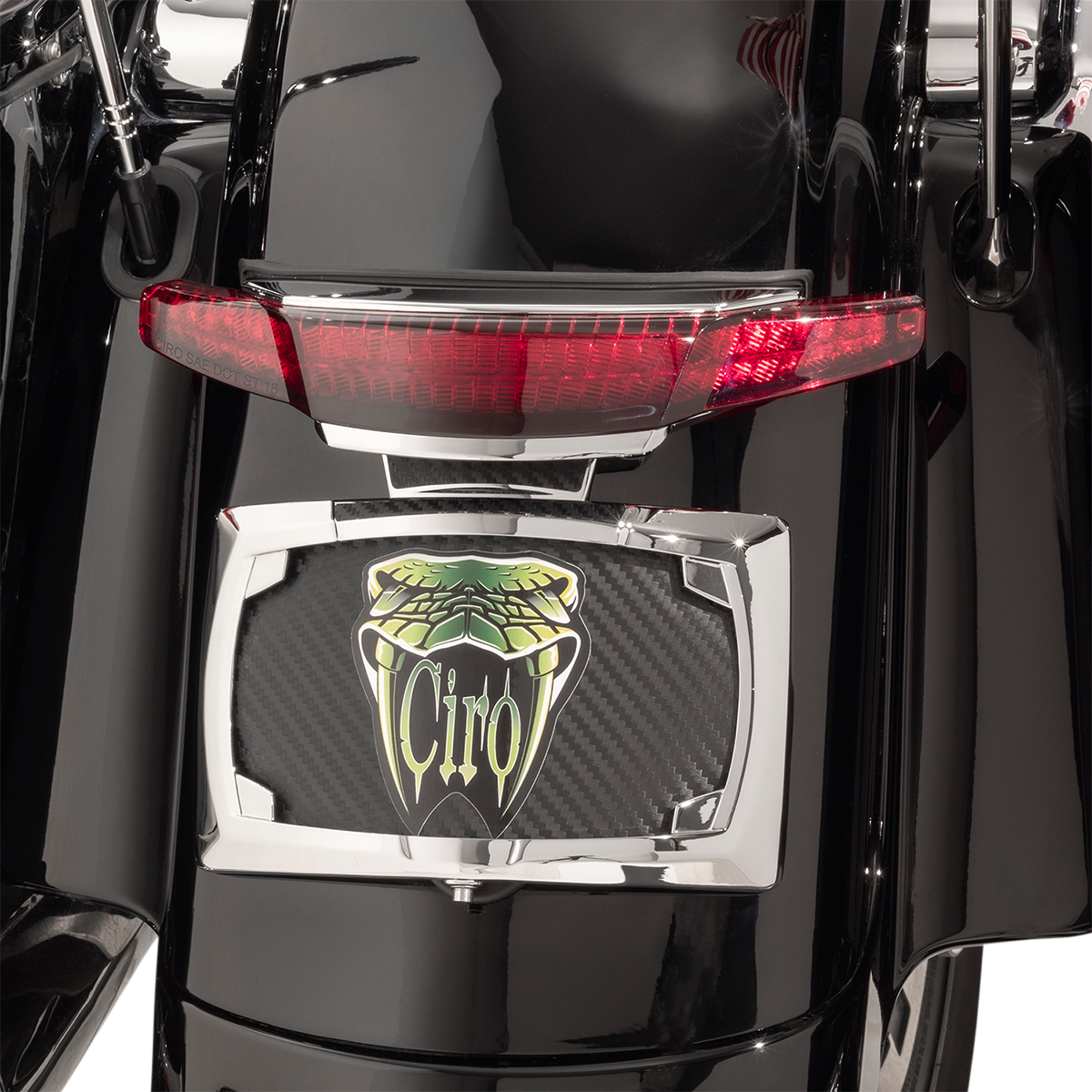 Ciro Latitude Tail Light & License Plate Mount for 2014-2023 Harley Touring FLTR