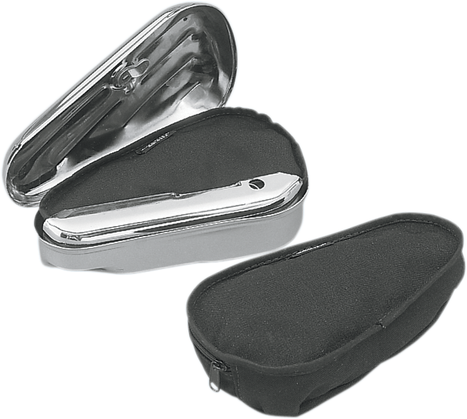 Drag Specialties Black Textile Tear Drop Motorcycle Tool Box Right Side Pouch