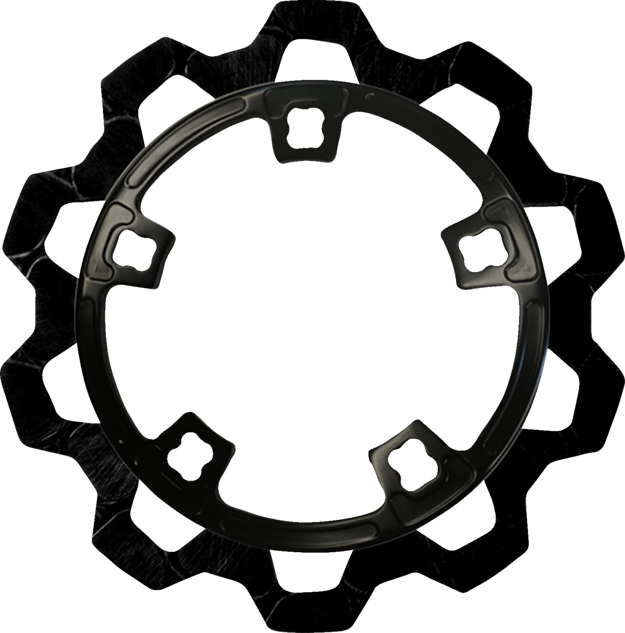 Lyndall Racing Enforcer Black Front Brake Rotor for 2014-2024 Harley Touring