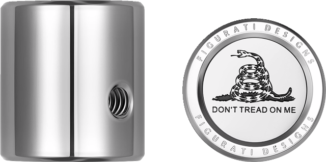 Figurati Don't Tread On Me Heel Shifter Eliminator Cover 1984-2023 Harley