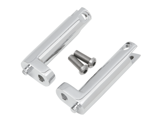 Drag Specialties Chrome Passenger Footpeg Mounts 1993-2022 Harley Touring FLHT