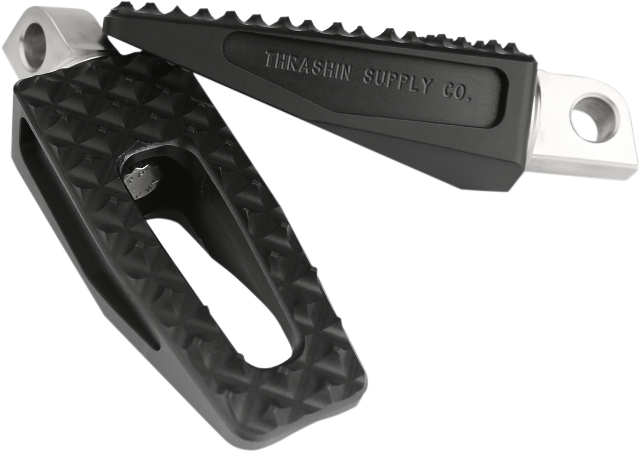 Thrashin P-54 Black Slim Male Mount Footpegs for Harley Softail Dyna Touring