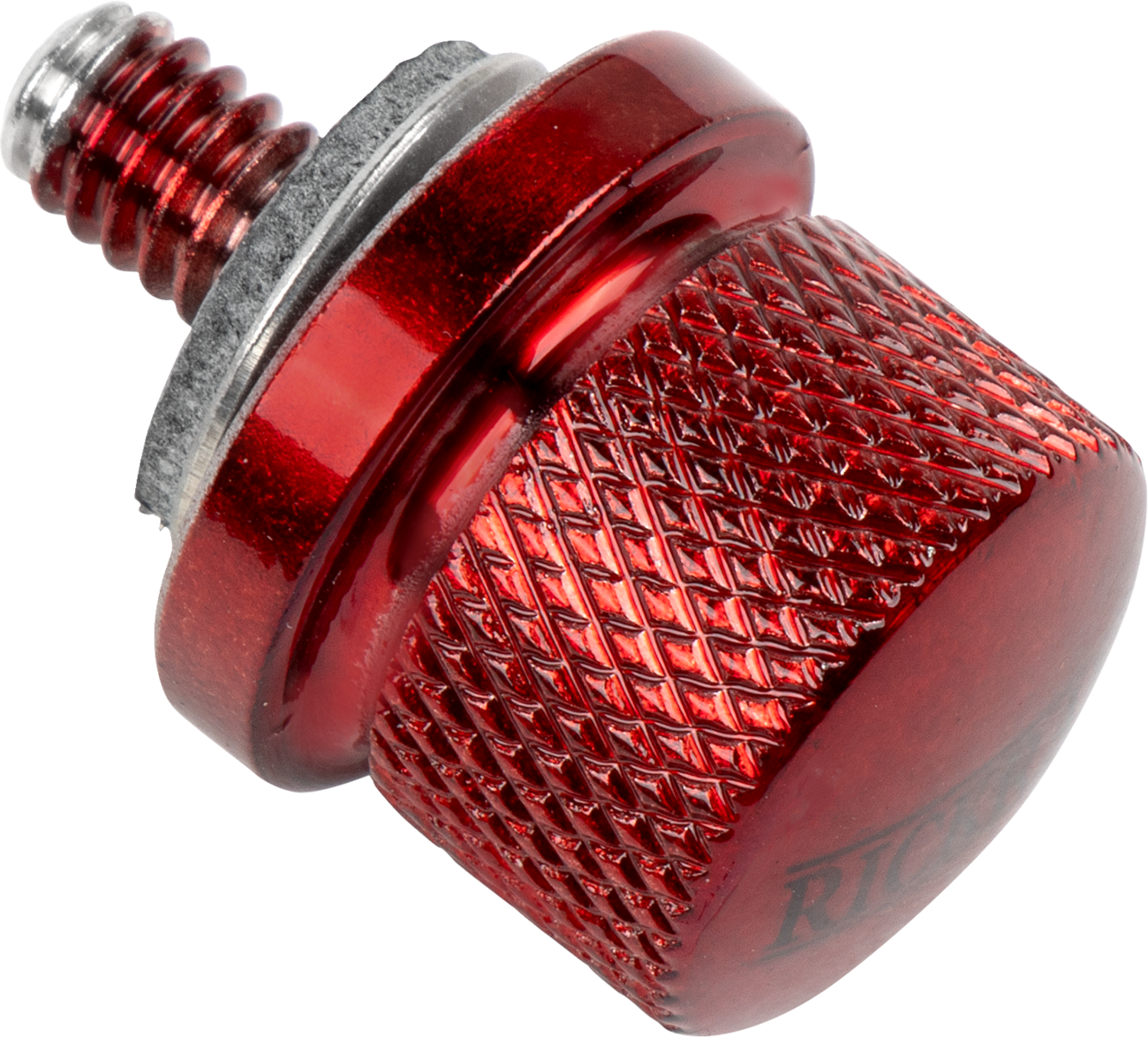 Rickrak Custom Red Stainless Steel 1/4-20 Seat Bolt for 1986-2024 Harley