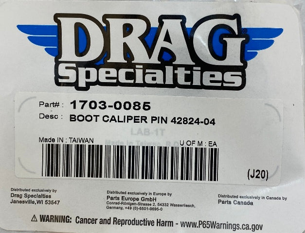 Drag Specialties Rubber Caliper Boot fits 2004-2021 Harley Davidson Sportster