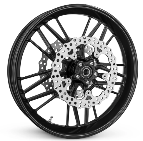 Arlen Ness Black 11-1/2" Front Spider Rotor for 2000-2014 Dyna Softail Sportster