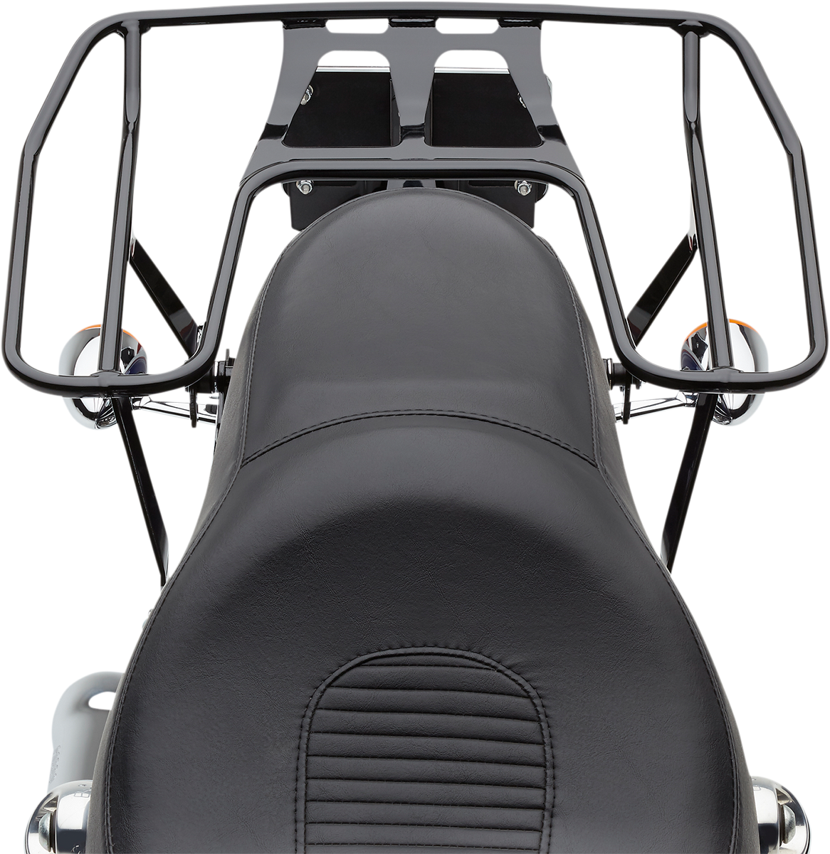 Cobra Black Wrap Around Detachable Luggage Rack 91-17 Harley Dyna FXDL FXDI