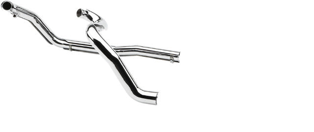 Cobra Steel Chrome True Duals Header Pipes for 2007-08 Harley Davidson Touring