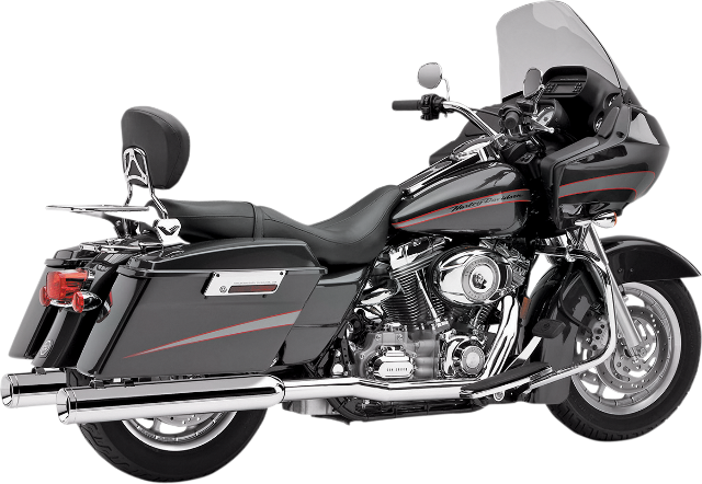 Cobra Steel Chrome True Duals Header Pipes for 2007-08 Harley Davidson Touring