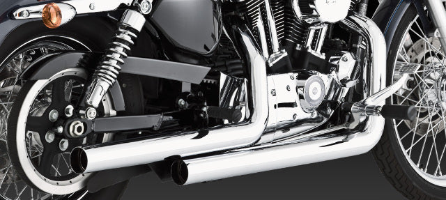 Vance & Hines Straightshots Chrome Exhaust 2004-2013 Harley Davidson Sportster