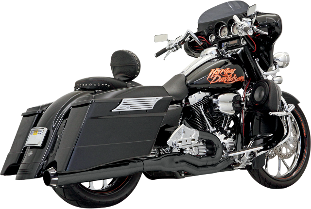 Bassani Black 4" Road Rage Exhaust for 1995-2016 Harley Davidson Touring Bagger