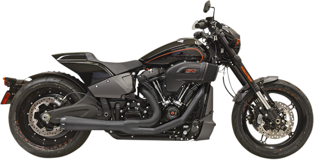 Bassani 2-1 Black Road Rage Exhaust fits 2018-21 Harley Softail FLFB FXBR FXDRS