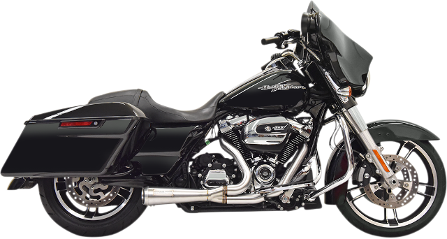 Bassani Road Rage 2-1 Short Stainless Steel Exhaust System 17-23 Harley Touring