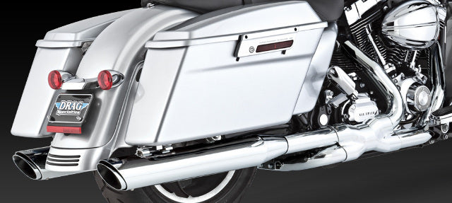 Vance & Hines Twin Slash Slip-On Mufflers fits 1995-2021 Harley Touring 16763