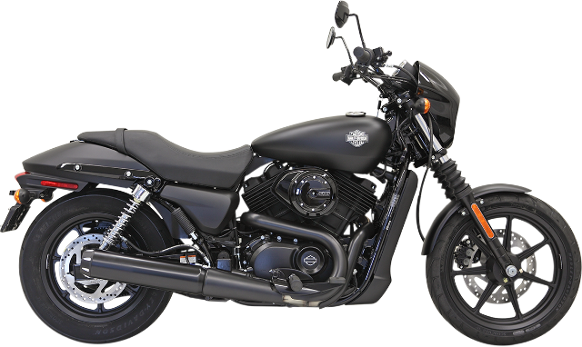 Bassani Black 4" Slip On Exhaust Muffler 2015-2019 Harley Davidson XG Street