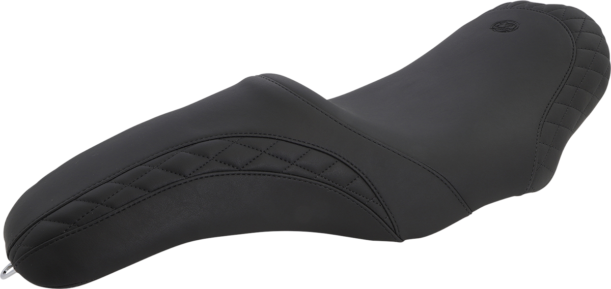 Mustang Tripper Fastback Seat for 2008-2024 Harley Touring w/ PYO Razorback Tank