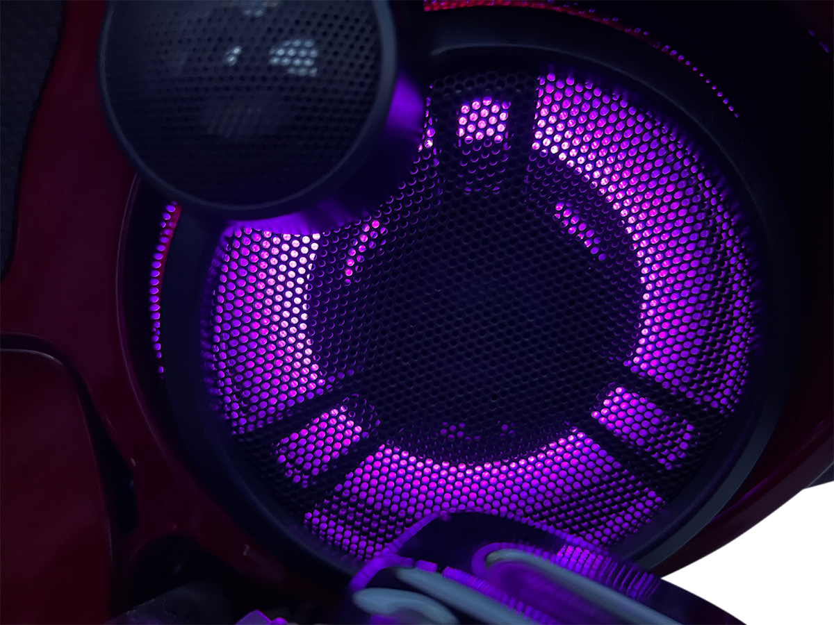 Custom Dynamics LED Upper Fairing Speaker Lights 2014-2024 Harley Touring FLHXS