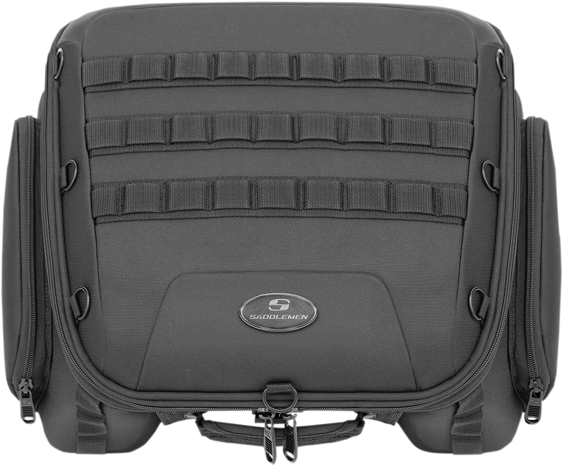 Saddlemen Tactical Black Universal Motorcycle Rear Tail Bag Harley Davidson