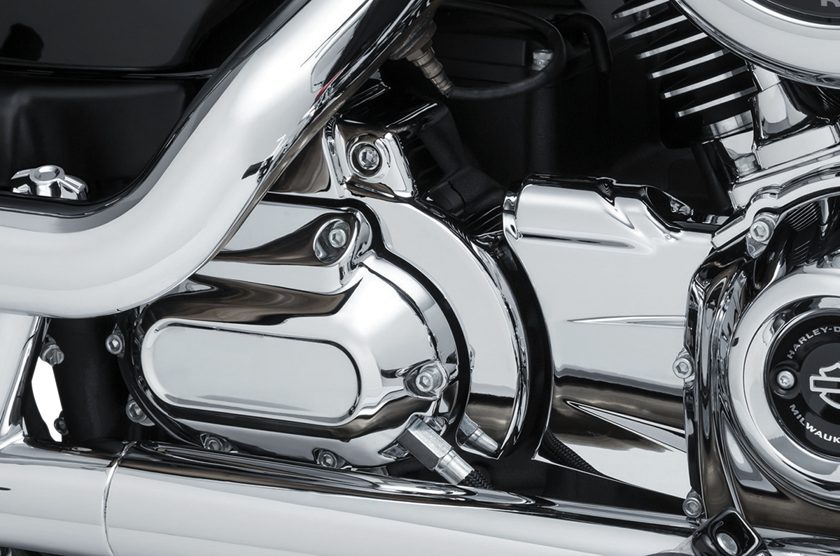 Kuryakyn 6456 Chrome Precision Outer Transmission Shroud 18-21 Harley Softail