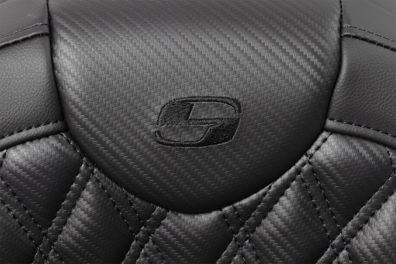 Saddlemen Roadsofa Carbon Lattice Heated Gel Seat fits 2008-2025 Harley Touring