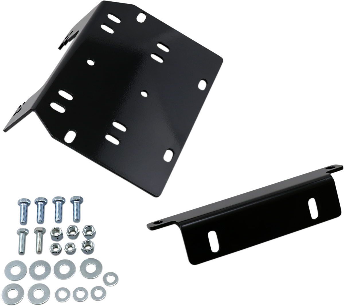 Moose Utility Black UTV Front Winch Mounting Kit for 2009-2023 Kawasaki KAF Mule