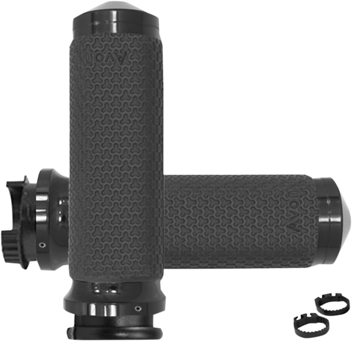 Avon Black Memory Foam Medium 1" Universal Metric Motorcycle Handlebar Grips