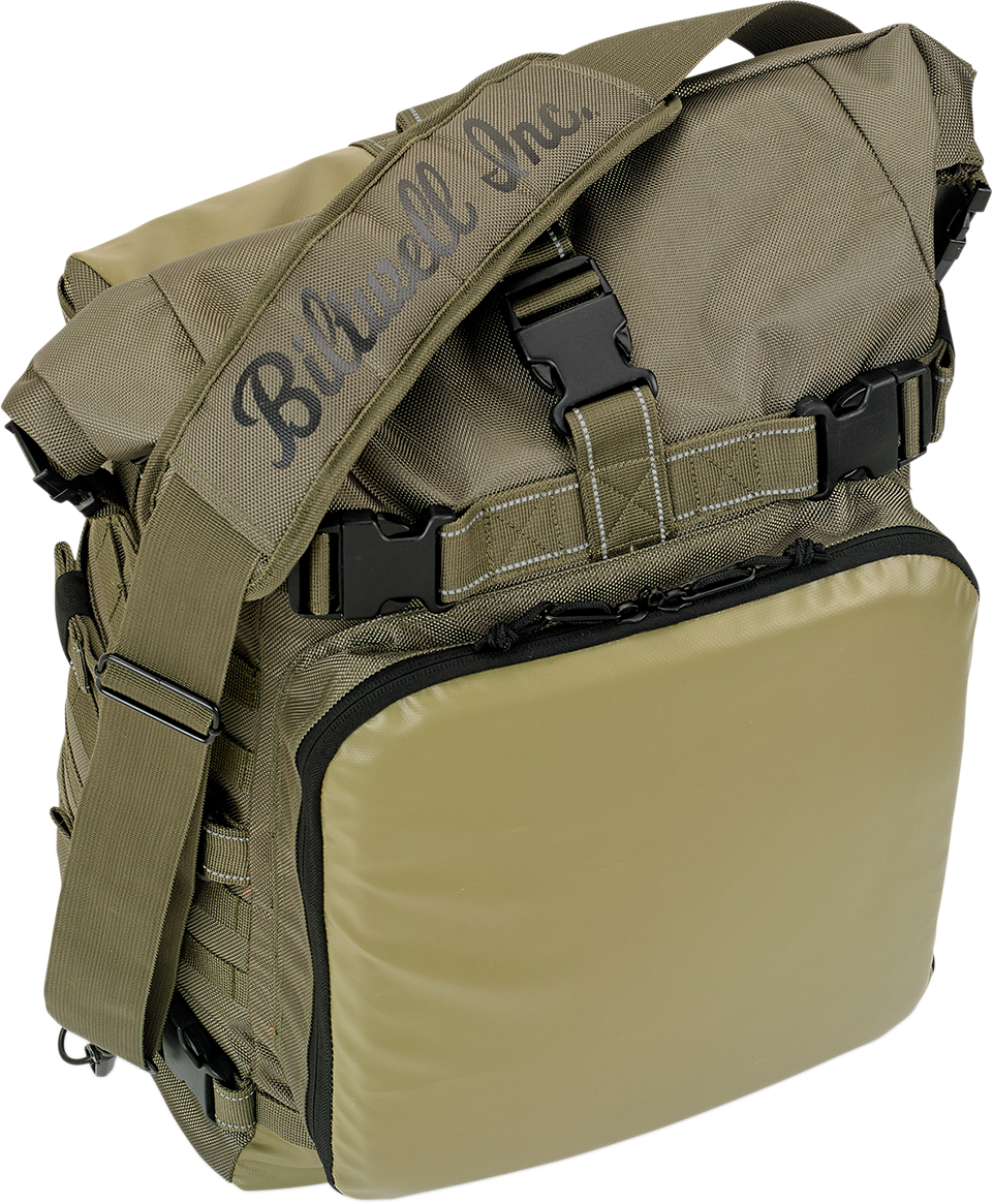 Biltwell Textile Green Exfil-80 Rear Motorcycle Rack Bag for Harley Davidson