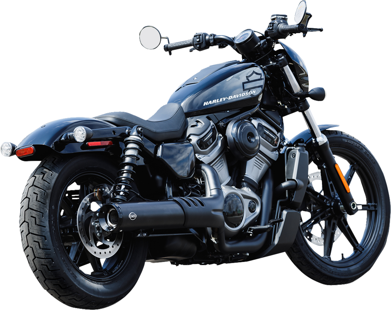 S&S 4-1/2" Grand National Slip-On Muffler for 2022-2023 Harley Nightster RH975
