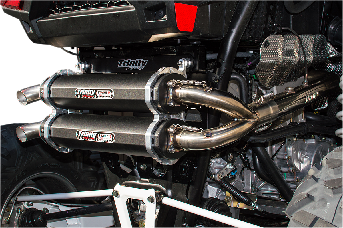 Trinity Racing 1-2 Stage 5 UTV Exhaust for 2016-21 Polaris RZR XP Turbo 1000 ESP