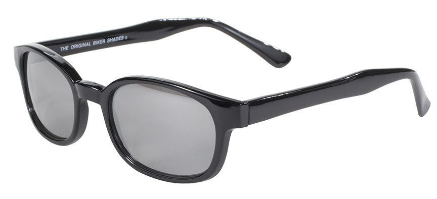 KD's Original 1 Pair Black Frame Silver Mirror Lens Biker Sunglasses 20110