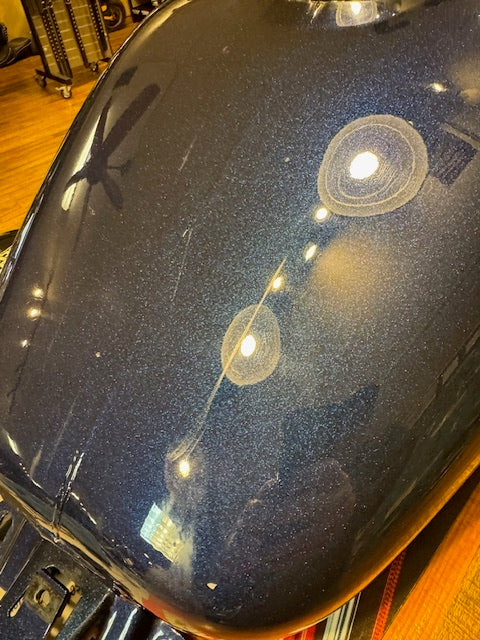 2013 Harley Davidson Ultra Limited Big Blue Pearl & Vivid Black Gas Fuel Tank