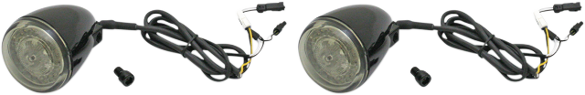 Custom Dynamics Black Probeam Front LED Turn Signal Kit 2014-2023 Indian Chief