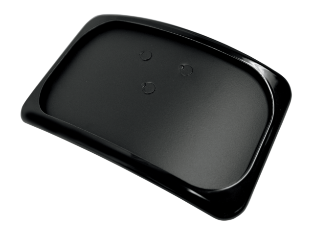 Drag Specialties Black 3 Hole Large Radius License Plate Frame fits Harley