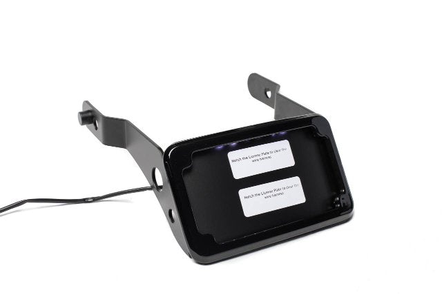 Cycle Visions Black Slick Signals License Plate Mount Kit for 13-15 Dyna FXDB
