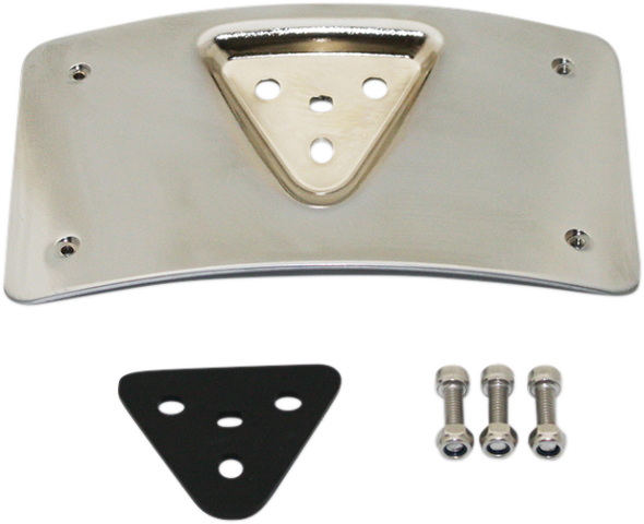 Custom Dynamics Chrome Radius Motorcycle License Plate 1999-2024 Harley FLH FXR