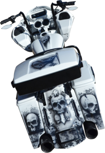 Accutronix Night Series Tribal Slotted Rear LED Saddlebag lights fits Harley
