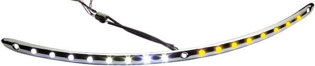 Cycle Visions Chrome LED Windshield Fairing Trim fits 1996-2013 Harley Touring