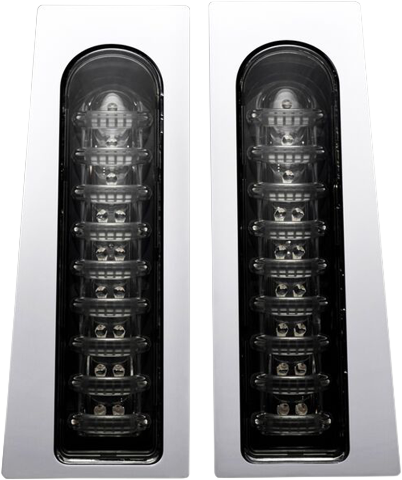 Custom Dynamics Chrome Probeam LED Saddlebag Fillerz for 2014-24 Harley Touring