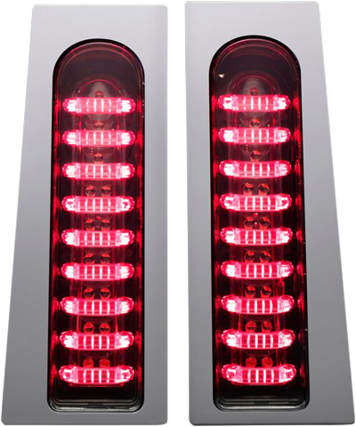 Custom Dynamics Chrome Probeam LED Saddlebag Fillerz for 2014-24 Harley Touring