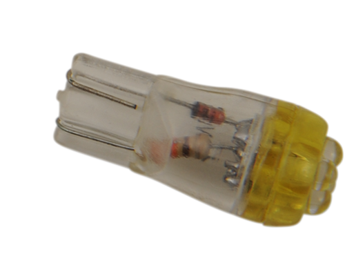 Drag Specialties Single Mini Wedge Amber LED Light Bulb for Harley Davidson