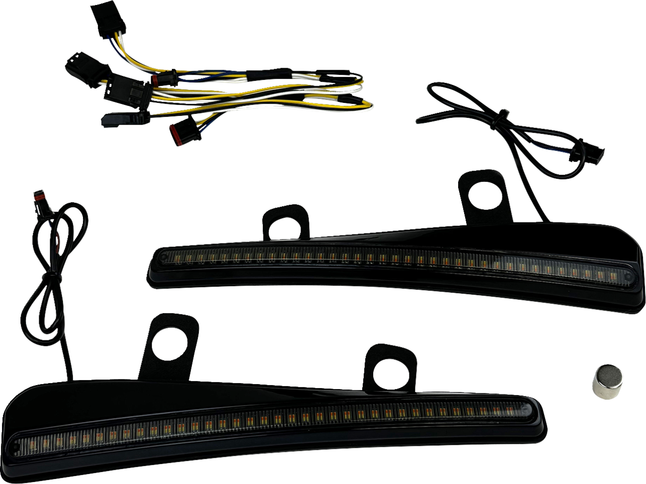 Custom Dynamics Smoke LED Windshield Trim Lights for 2023-2025 Harley Road Glide