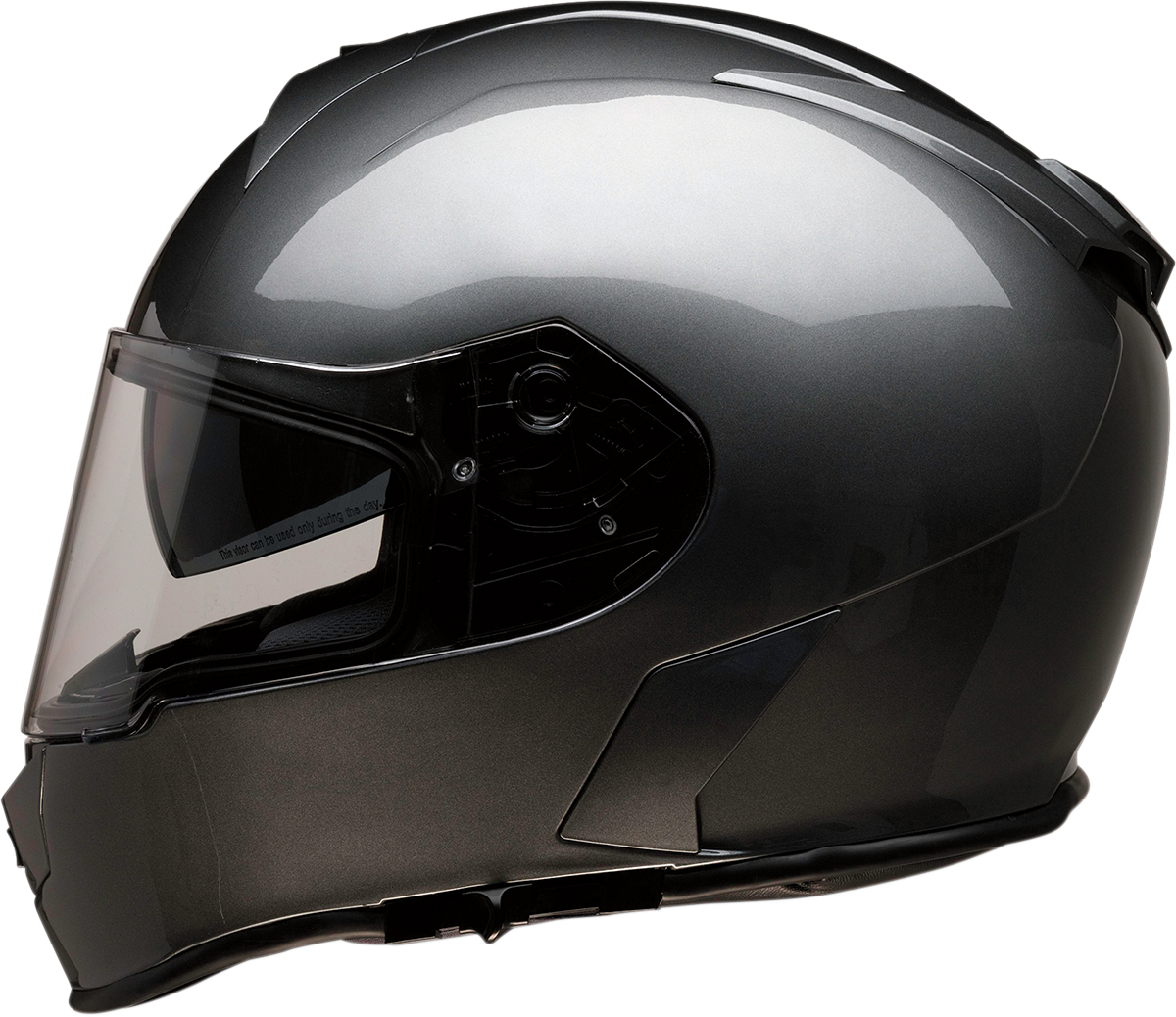 Z1R Warrant Unisex Dark Silver Full Face Motorcycle Riding Street Racing Helmet