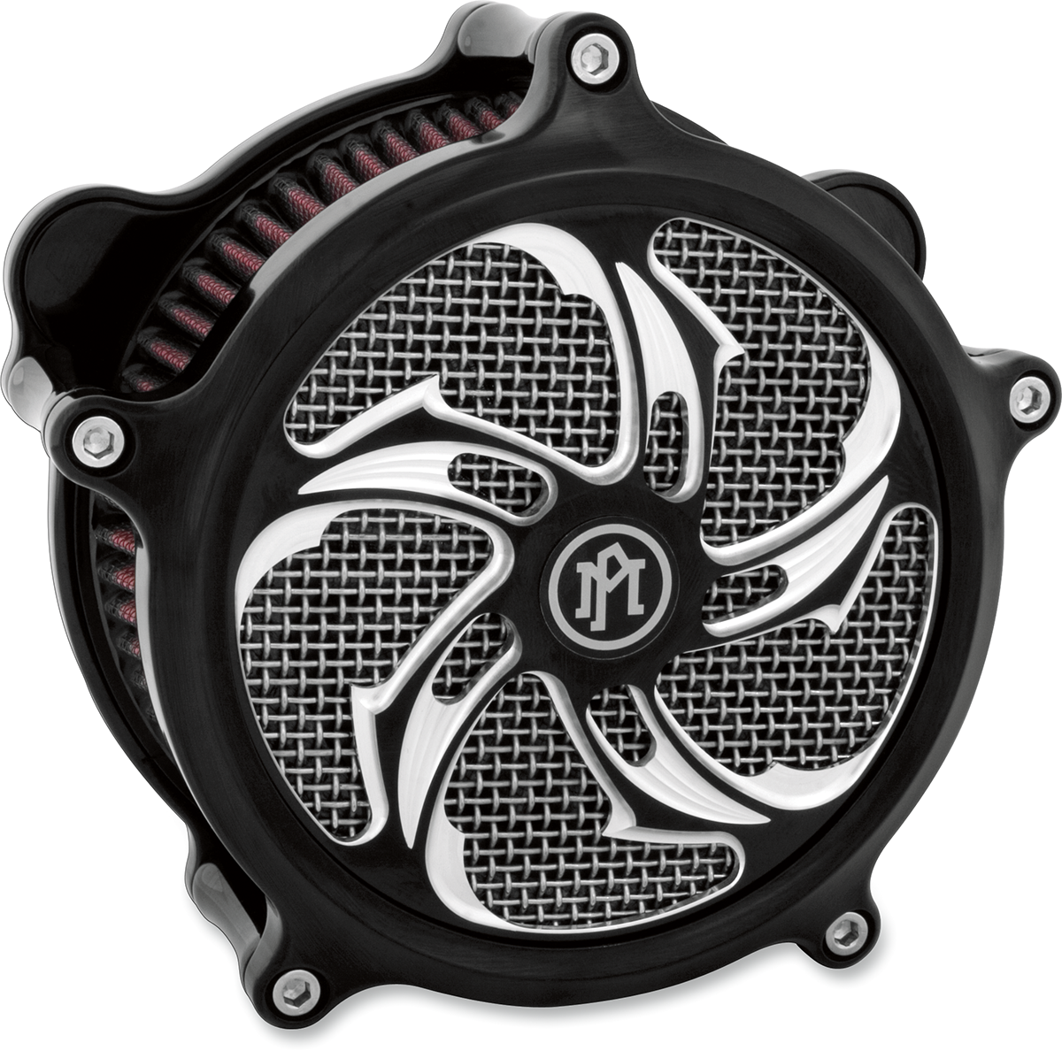 Performance Machine Contrast Cut Rival Motorcycle Air Cleaner Cover Insert