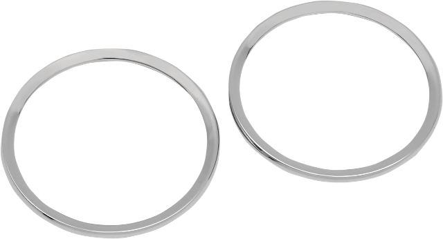 Drag specialties chrome speaker bezels harley touring fits 96-13 FLHT FLHX FLHTCU