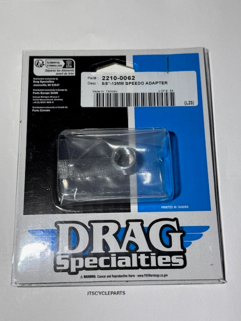 Drag Specialties 5/8 12mm Speedo Cable adapter fits Harley Davidson