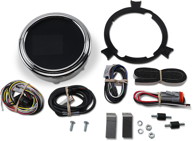 Dakota Digital MLX Chrome Speedometer for 99-03 Harley Dyna Touring Softail