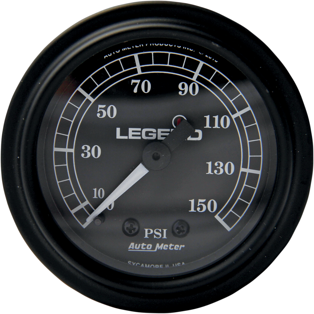 Legend Black Front Fairing PSI Air Pressure Gauge for Harley Davidson Touring