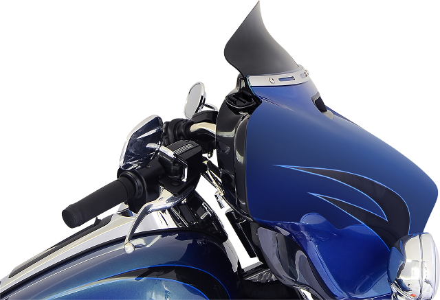 Klock Werks Flare Black 5" Windshield for 14-20 Harley FLHX Touring FLHTK FLHTKL