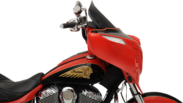 Klock Werks 14" Dark Smoke Flare Windshield fits 2014-2023 Indian Chieftain